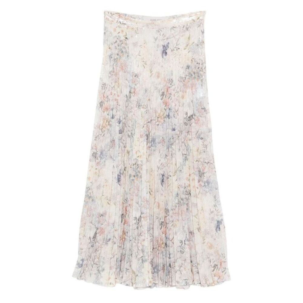 GOLDEN GOOSE Pleated Floral Print Maxi Skirt Women MULTICOLOUR Skirts